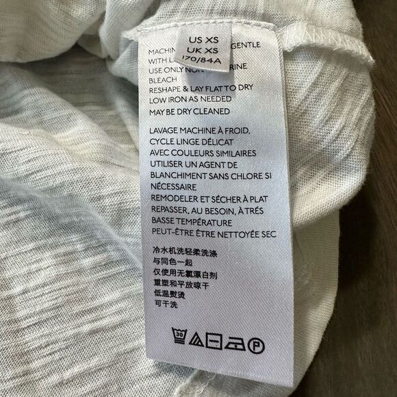 Anthropologie Annie Embroidered Off The Shoulder Top size XS White Black - Picture 8 of 10